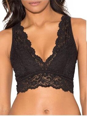 Smart & Sexy Women's Signature Lace Deep V Bralette SIZE LARGE